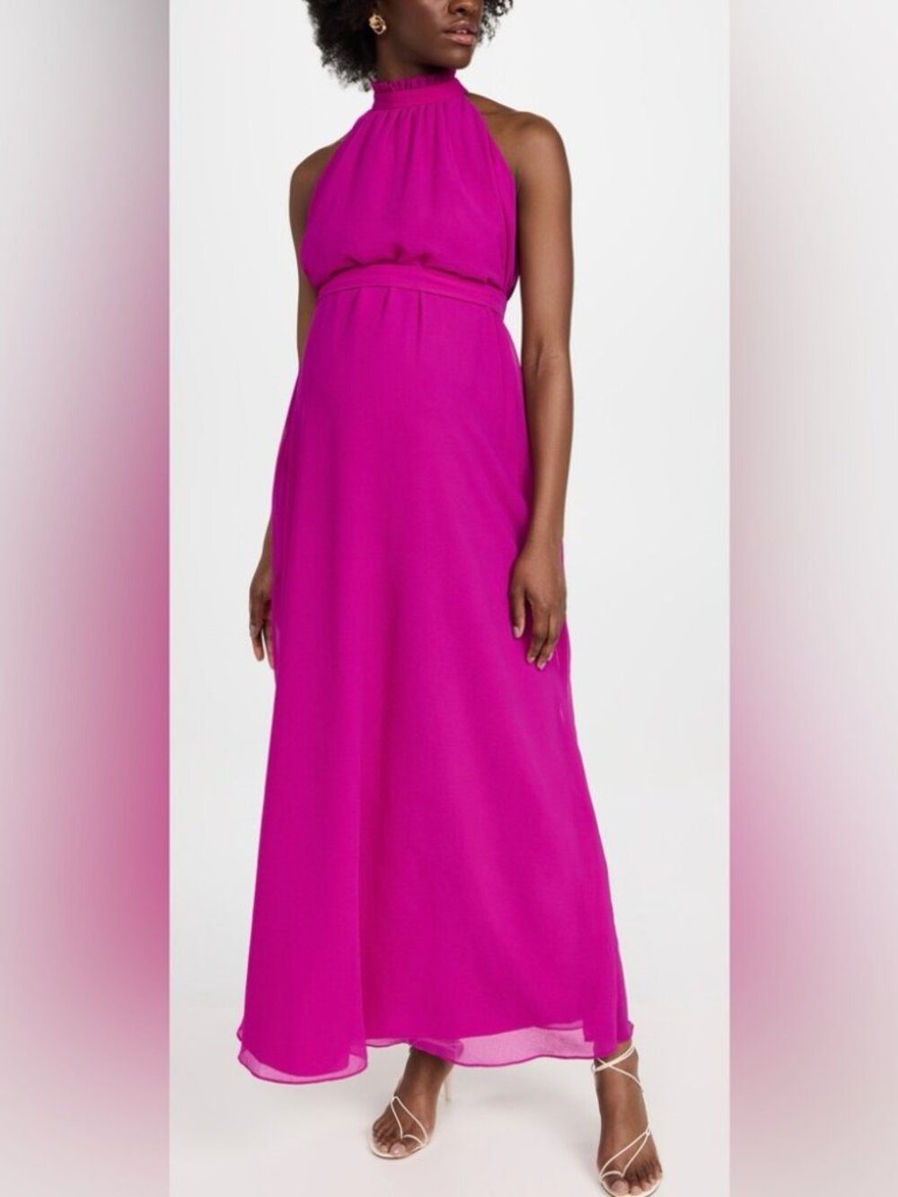 Hatch Maternity Dress, Gala, Magenta / Fuchsia